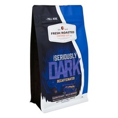 Seriously Dark Decaf Artisan Blend12 oz Dark Roast Kosher Whole Bean