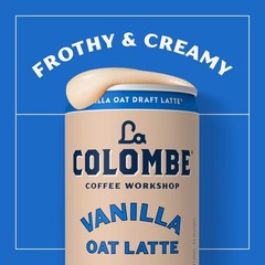 La Colombe Coffee, Oatmilk Vanilla Latte, 11 fl 11 Fl Oz (Pack of 12), coffee