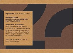 Amazon Brand – Solimo Medium Roast Coffee Pods, Donut 100 Count (Pack of 1)