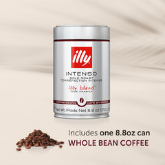 Intenso Whole Bean Coffee, Dark Roast, Intense, Robust And Full Flavored With No
