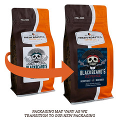 Blackbeard’s Revenge Medium Roast Whole Bean Coffee, 5 lb, Kosher