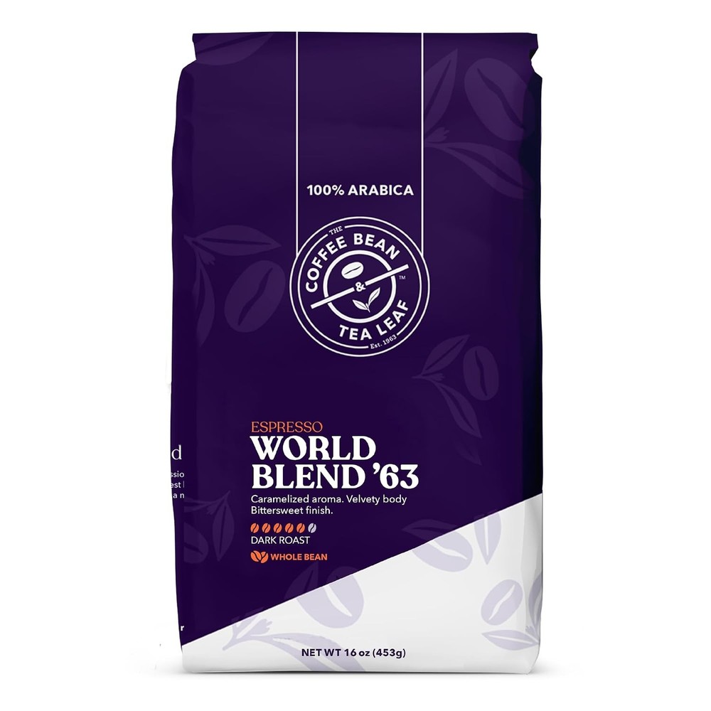 The World Blend ’63 Dark Roast Whole Bean Coffee Beans 1lb bag (16oz)