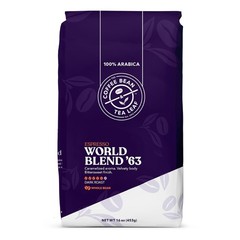 The World Blend ’63 Dark Roast Whole Bean Coffee Beans 1lb bag (16oz)