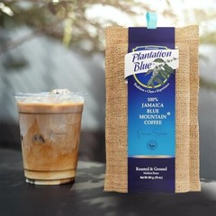 Plantation Blue 100% Jamaica Blue Mountain Coffee Medium Roasted and GROUND 454g