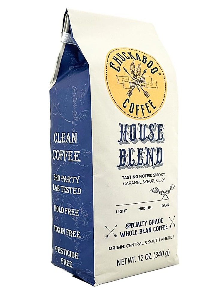 House Blend Dark Roast CLEAN COFFEE Organic Fair Trade Mold Free & Toxin free