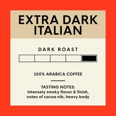 Whole Bean Coffee – Extra Dark Italian (2lb Bag), Dark Roast