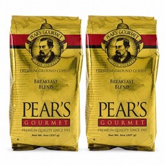 Pear’s Breakfast Blend Ground Coffee | Pack of 2 | 8 oz | Brenmar