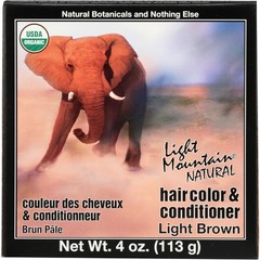 Light Mountain Hair Color And Conditioner Brown Natural Botanical 4 Oz 1 Pack