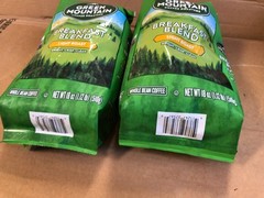 Lot of 2 Green Mountain Coffee Roasters Breakfast Blend, 18 Ounce Black