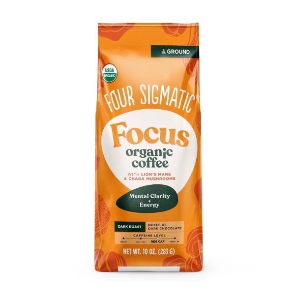 Lion's Mane Chaga Mushroom Dark Roast Ground Coffee – 10oz