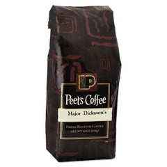 Peet’s Coffee & Tea Bulk Coffee, Major Dickason’s Blend, Ground, 1 lb Bag