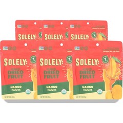 Organic Solely Mango Halves Dried Fruit 8 Oz 6 Pack