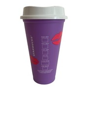 Starbucks Valentines Day 2013 Grande Reusable Cup Lilac Red Pink 16 oz NWOT