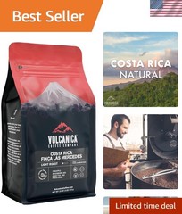 Fresh Roasted Costa Rica Coffee, 16oz Whole Bean – Tested for Quality & Safety