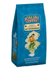 Kauai Coffee Vanilla Macadamia Nut, Medium Roast – Whole Bean Coffee, 24 Oz Pack