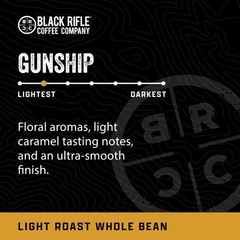Black Rifle Coffee Company Gunship Roast 12Oz Light Roast Whole Bean Coffee