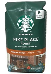 Starbucks Pike Place Roast Whole Bean Medium Roast Coffee 12 oz