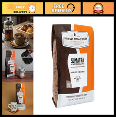 Fresh Roasted 100% Sumatra Mandheling Whole Bean Coffee, Medium Roast, Kosher, 2