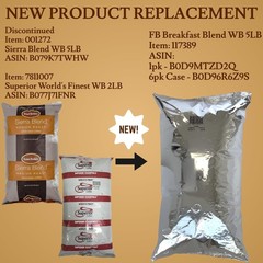 Breakfast Blend Whole Bean Coffee, 5 lb Light Roast Bag – Premium Robusta & U…