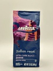 LAVAZZA ITALIAN ROAST Extra Dark Roast Ground Coffee 12 oz. BB April 2027