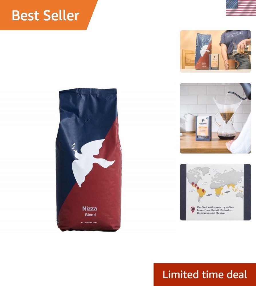La Colombe Nizza Medium Roast Whole Bean Coffee – Notes of Milk Chocolate, Nu…