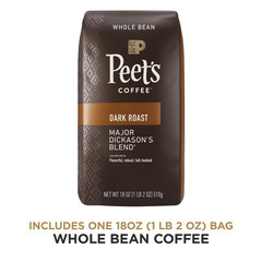 Peet’S Coffee, Dark Roast Whole Bean Coffee – Major Dickason’S Blend 18 Ounce Ba
