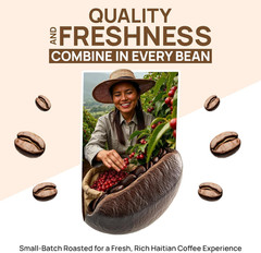 Medium Roast Whole Bean Coffee | Haitian Blue Mountain 100% Arabica