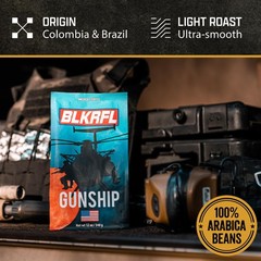 Black Rifle Coffee Company Gunship Roast 12Oz Light Roast Whole Bean Coffee