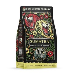 Sumatra Single-Origin, Dark Chocolate, Smoky Earthy Notes, Whole Coffee Beans…