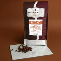 Decaf Hazelnut Flavored Coffee, 2 lb 32 oz, Whole Bean, Medium Roast, Kosher