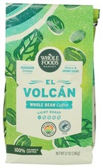 Whole Foods Market, El Volcan Light Roast Bean 12 Ounce (Pack of 1)