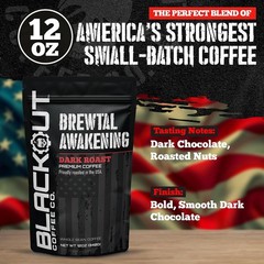 Blackout Coffee Brewtal Awakening Whole Bean Coffee – Dark Roast High Caffeine