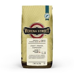 Verena Street Shot Tower Espresso Whole Bean Coffee, Dark Roast