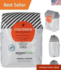 Freshly Roasted Colombia Whole Bean Coffee, 32 Oz – Medium Roast Delight