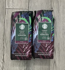 Starbucks Decaf Sumatra Decaffeinated Whole Bean Coffee 2 lbs SEALED JULY EXP