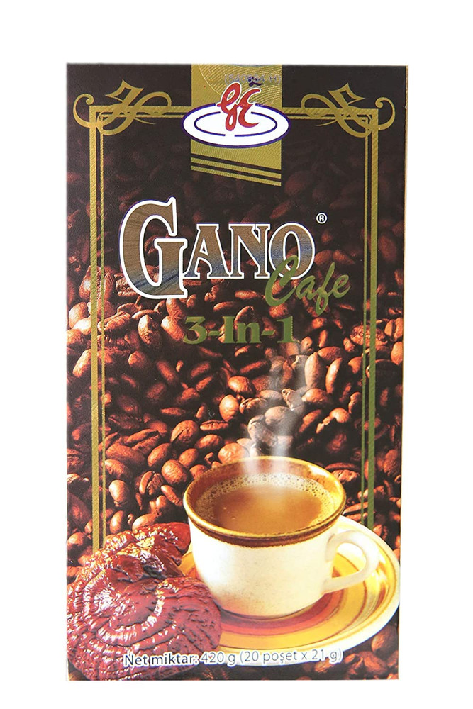 Ganocafe 3-in-1 Dark Roast Whole Bean Coffee – 3 Boxes (60 Sachets)