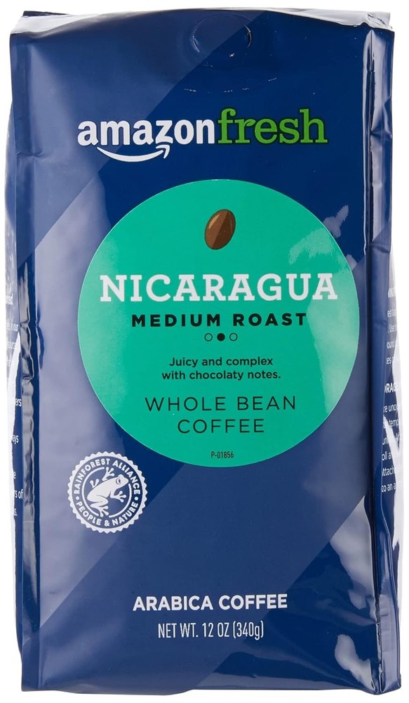 Medium Roast Nicaragua Coffee, 12 Oz Whole Bean