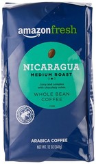 Medium Roast Nicaragua Coffee, 12 Oz Whole Bean