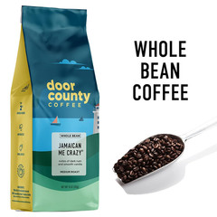 Door County Coffee Jamaican Me Crazy® Flavored Whole Bean – 10 Oz Bag – Medium R