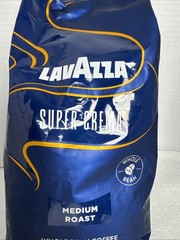 Lavazza Super Crema Whole Bean Coffee, 2.2 lb, Espresso MediumRoast, BB 01/30/28