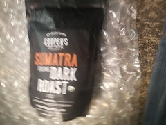 Coopers Cask Cofee Sumatra Organic Dark Roast 12 Oz