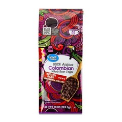 Great Value Colombian Whole Bean Coffee, Medium-Dark Roast, 10 oz Bag