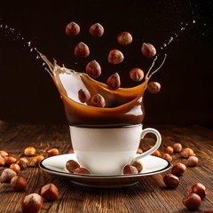 Decaf Hazelnut Flavored Coffee, 2 lb 32 oz, Whole Bean, Medium Roast, Kosher
