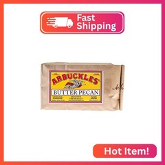 ARBUCKLES’ Butter Pecan Whole Bean Coffee, Dark Roast, Caffeinated Coffee