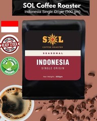 Premium Indonesia Single Origin Coffee Beans 500g- Bold & Smooth Roast by SOL CR