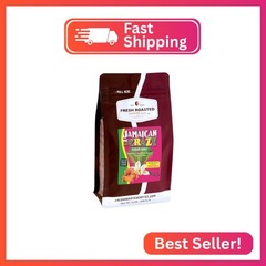 Fresh Roasted Coffee, Jamaican Me Crazy Flavored Coffee, 12 oz, Medium Roast, Ko