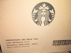 Starbucks Whole Bean Coffee Anniversary Dark Roast, 5 lb Bag