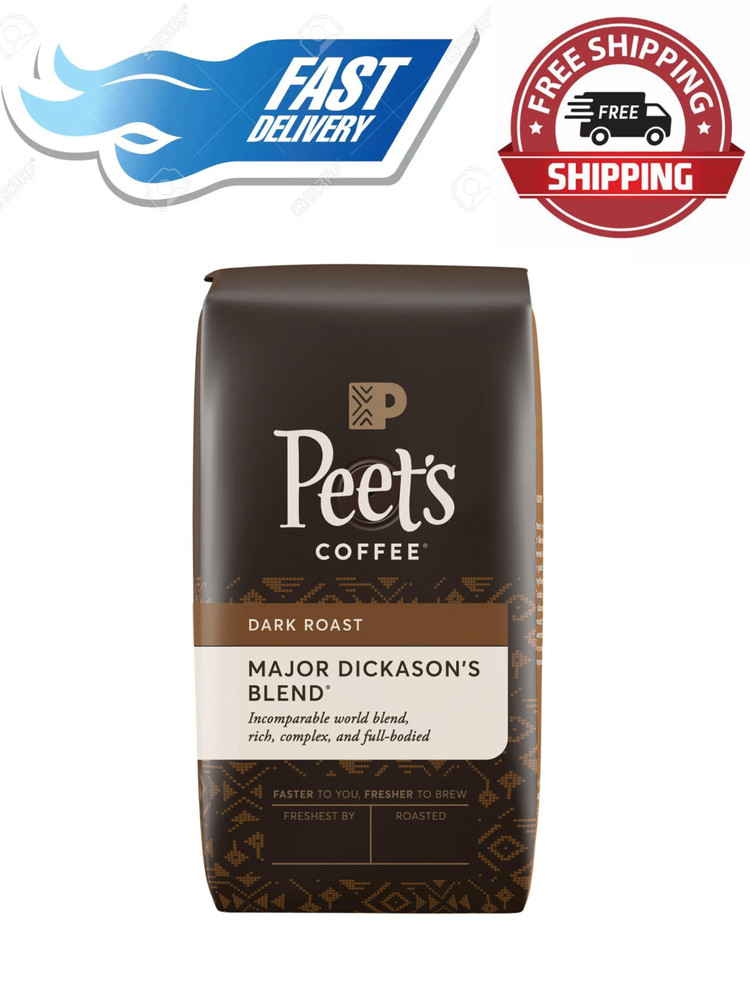 Peet’s Coffee Major Dickason’s Blend Deep Roast, Whole Bean (32 oz.)