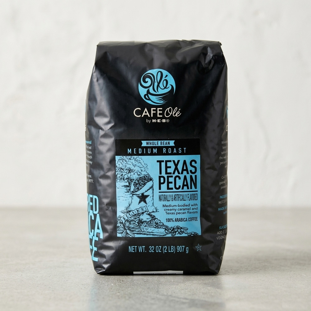 HEB Cafe Ole – Taste of San Antonio | Texas Pecan – Medium Roast Whole Bean 2 lb