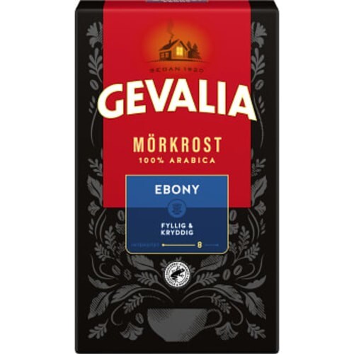 3 x Gevalia Brygg Ebony Dark Roast Filter Ground Swedish Coffee 450g (15.90 oz)